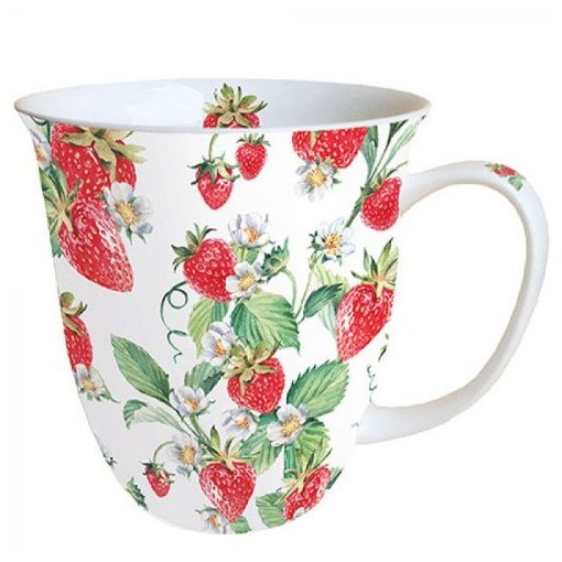 Garden Strawberries porcelánbögre 0,4L