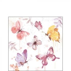 Butterfly Collection rose papírszalvéta 25x25cm,20db-os