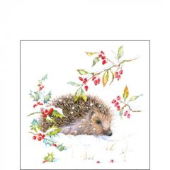 Hedgehog In Winter papírszalvéta 25x25cm, 20db-os