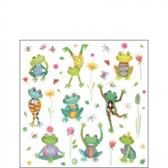 Happy Frogs papírszalvéta 25x25cm,20db-os