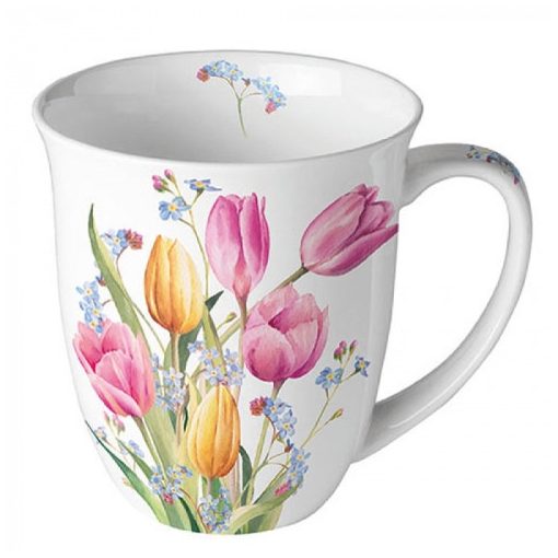 Tulips Bouquet porcelánbögre 0,4l