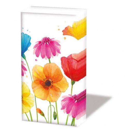 Colourful summer flowers papírzsebkendő 10db-os