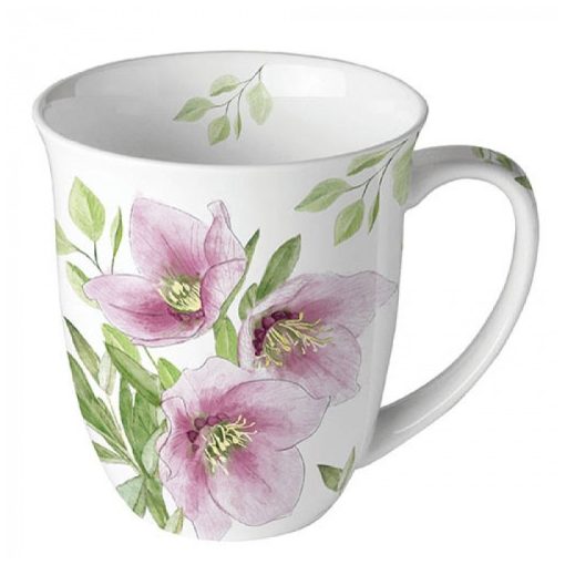 Classic helleborus porcelánbögre 0,4l