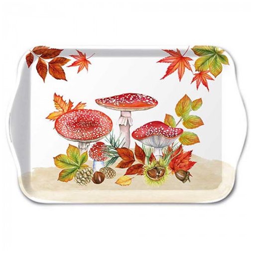 Fly agaric group műanyag kistálca 13x21cm