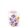 Pansies átvilágítós gyertya 8x7,5cm 