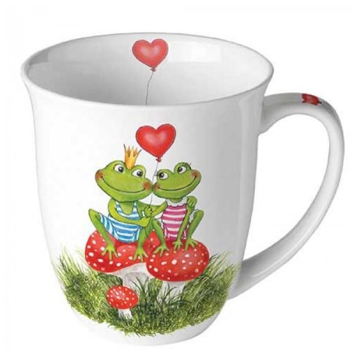 Frogs in love porcelánbögre 0,4l