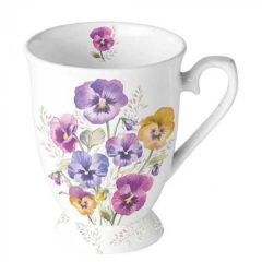 Pansies porcelánbögre 0,25l