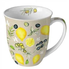 Olives and lemons  porcelánbögre 0,4l