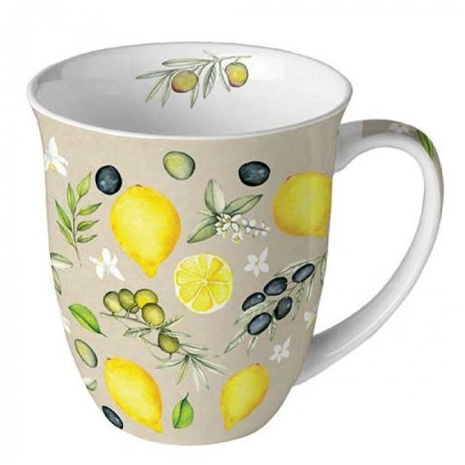 Olives and lemons  porcelánbögre 0,4l