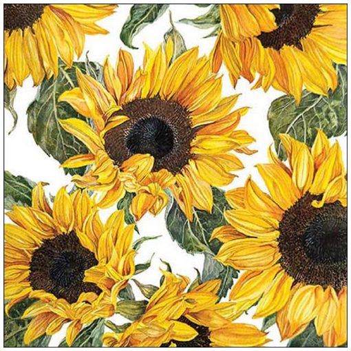 Sunflowers blossoming papírszalvéta 33x33cm,20db-os