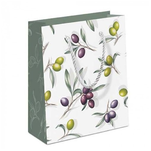 Delicious Olives papír ajándéktáska 22x9x23cm