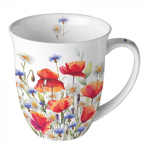 Poppies and Cornflowers porcelánbögre 0,4l