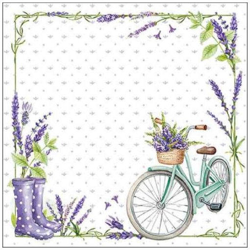 Lavender love papírszalvéta 33x33cm, 20db-os