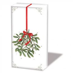 Mistletoe with bow white papírzsebkendő 10db-os