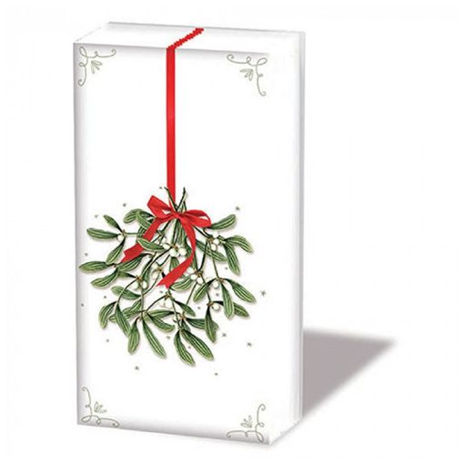 Mistletoe with bow white papírzsebkendő 10db-os