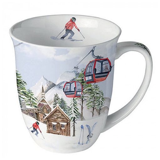 Ski hut porcelánbögre 0,4l