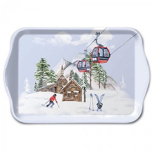 Ski hut műanyag kistálca 13x21cm