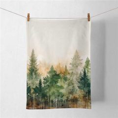 Evergreen trees konyharuha 50x70cm, 100% pamut