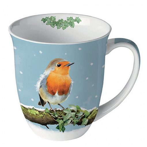 Robin on branch porcelánbögre 0,4l