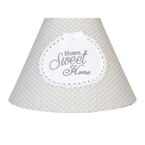 Home Sweet Home hímzett lámpaernyő 25x17cm