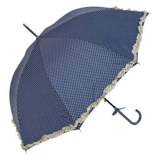 Esernyő 100cm, kék alapon fehér pöttyös