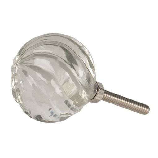 Bútorgomb ajtófogantyú üveg gömb 4x4cm