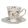Porceláncsésze+alj fehér rózsás,12x9x9cm/14x1cm,200 ml,aranyszegéllyel