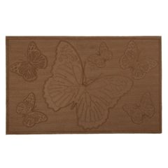 Lábtörlő  pillangós, kókusz-PVC, 75x45x1cm