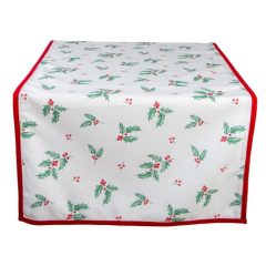 Asztali futó 50x140cm, pamut, Holly Christmas