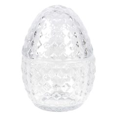 Üveg húsvéti tojásbonbonier 9x12cm