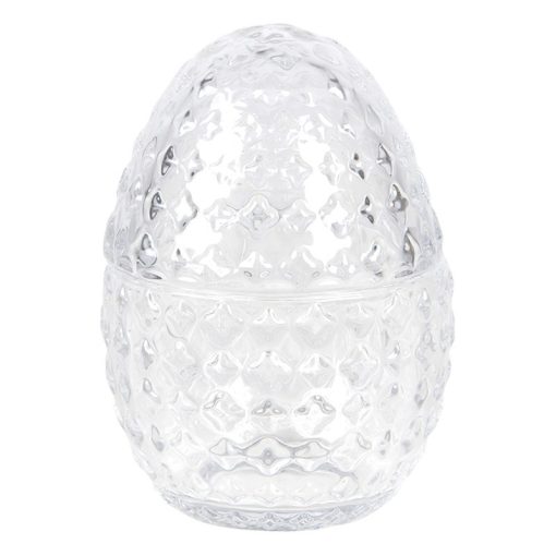Üveg húsvéti tojásbonbonier 9x12cm