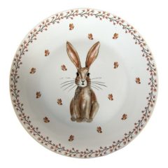 Porcelán desszerttányér 20cm nyuszis,Rustic Easter Bunny