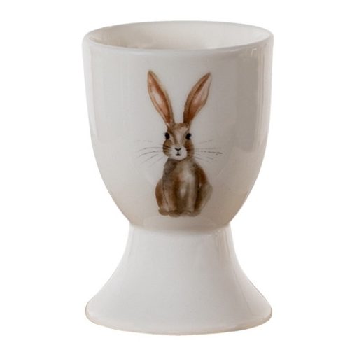 Porcelán lágytojástartó 40ml nyuszis,Rustic Easter Bunny