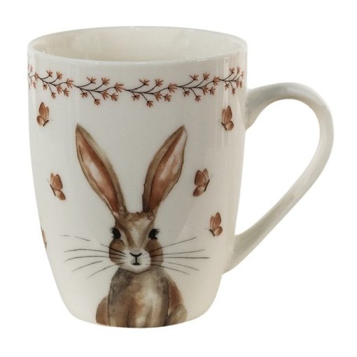 Porcelán bögre 350ml nyuszis,Rustic Easter Bunny