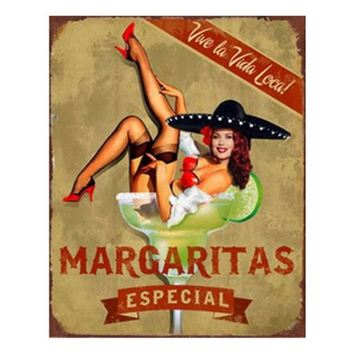 Fém falikép 20x1x25cm,Margaritas Especial