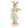 Nyuszi katicás virághegedűvel 8x5x16cm, húsvéti dekorfigura
