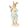 Nyuszi katicás virággitárral 7x5x15cm, húsvéti dekorfigura