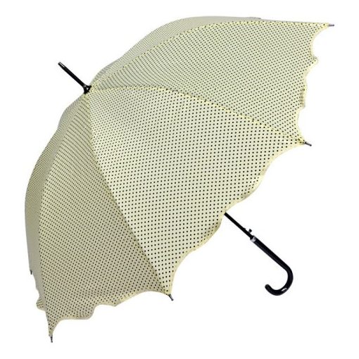 Pöttyös esernyő hullámos szélű, átmérő 98cm, fehér