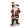 Télapó nyakában kisfiúval, 11x8x23cm, karácsonyi dekorfigura