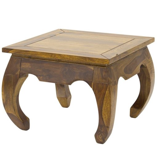 Keleties stílusú íves lábú asztalka 45x62x62cm