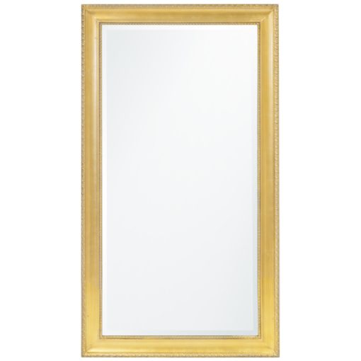Téglalap alapú faragott arany álló fali tükör 133,5x74x3cm