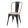 Provanszi koptatott támlás fekete fém szék, natúrfa ülőrész 83,5x44x54cm