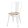 Provanszi koptatott támlás fehér fém szék, natúrfa ülőrész 83,5x44x54cm