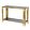 Design arany fém konzolasztal, üveg asztallap 78x123x40cm