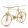 Design arany kerékpár fém asztal, üveg asztallap 76,5x115x37cm