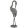 Világosbarna öntöttvas álló gém szobor dekoráció 58x15,5x17cm
