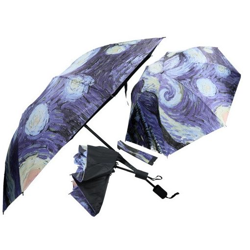 Esernyő összecsukható 55x95cm, Van Gogh: Csillagos éj