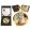 Kézitükör nagyítós, fémkeretben, dobozban 11cm Klimt: Lady with Fan