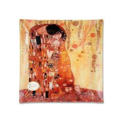 Üvegtányér 30x30cm Klimt: The Kiss