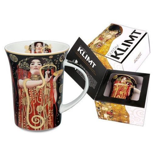 Porcelánbögre Klimt dobozban, 350ml, Klimt:Hygeia